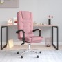 Silla de oficina reclinable con masaje terciopelo rosa de , Sillas de oficina - Ref: Foro24-349665, Precio: 136,43 €, Descuen...