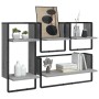 Wall shelves with 4 pieces of Sonoma gray engineered wood bars. by , Shelves and shelves - Ref: Foro24-836311, Price: 43,73 €...