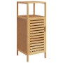 Bamboo bathroom cabinet with shelf 36x33x87 cm by , Lockers and storage cabinets - Ref: Foro24-373369, Price: 79,99 €, Discou...