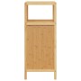 Bamboo bathroom cabinet with shelf 36x33x87 cm by , Lockers and storage cabinets - Ref: Foro24-373369, Price: 79,99 €, Discou...