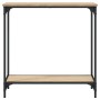 Mesa consola madera de ingeniería roble Sonoma 75x30,5x75 cm de , Mesas auxiliares - Ref: Foro24-837708, Precio: 38,59 €, Des...