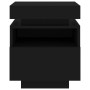 Bedside tables with LED lights 2 units black 40x39x48.5 cm by , Nightstands - Ref: Foro24-836787, Price: 121,71 €, Discount: %