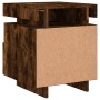 Bedside tables with LED lights 2 units smoked oak 40x39x48.5cm by , Nightstands - Ref: Foro24-836793, Price: 122,38 €, Discou...