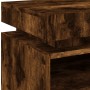 Bedside tables with LED lights 2 units smoked oak 40x39x48.5cm by , Nightstands - Ref: Foro24-836793, Price: 122,38 €, Discou...