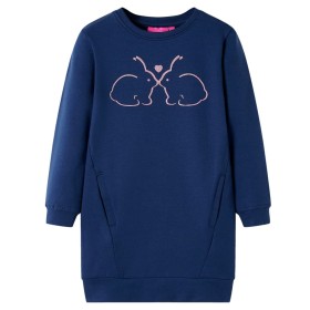 Vestido sudadera infantil azul marino 92 de , Vestidos de niños - Ref: Foro24-13779, Precio: 12,99 €, Descuento: %