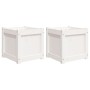 Outdoor planters 2 units solid white pine wood by , Pots and planters - Ref: Foro24-837407, Price: 84,01 €, Discount: %