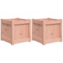 Garden planters 2 units solid Douglas wood by , Pots and planters - Ref: Foro24-837411, Price: 61,23 €, Discount: %