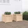 Outdoor planters, 2 units, solid pine wood by , Pots and planters - Ref: Foro24-837405, Price: 58,37 €, Discount: %