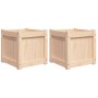 Outdoor planters, 2 units, solid pine wood by , Pots and planters - Ref: Foro24-837405, Price: 58,37 €, Discount: %