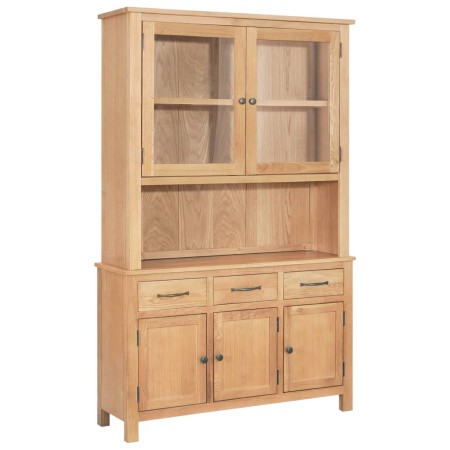 Solid oak wood sideboard 110x33.5x105 cm by vidaXL, Showcases - Ref: Foro24-247597, Price: 312,99 €, Discount: %