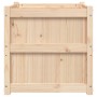 Solid pine wood planter 60x60x60 cm by , Pots and planters - Ref: Foro24-837424, Price: 65,06 €, Discount: %