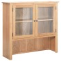 Aparador de madera maciza de roble 110x33,5x105 cm de vidaXL, Vitrinas - Ref: Foro24-247597, Precio: 312,23 €, Descuento: %