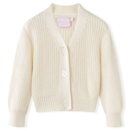 Cárdigan de punto infantil blanco nieve 140 de , Ropa de abrigo para niños - Ref: Foro24-14589, Precio: 15,99 €, Descuento: %