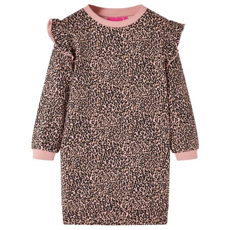 Mittelrosa Sweatshirtkleid für Kinder 128 von , Kinderkleider - Ref: Foro24-14432, Preis: 13,92 €, Rabatt: %