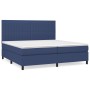 Cama box spring con colchón tela azul 200x200 cm de , Camas y somieres - Ref: Foro24-3141967, Precio: 687,99 €, Descuento: %