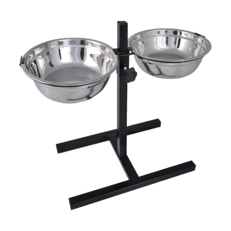 Soporte De Alimentación Ajustable Mascota 2X2.6L Tazón Inoxidable de , Cuencos, comederos, y bebederos para mascotas - Ref: F...