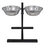 Adjustable Pet Feeding Holder 2X2.6L Stainless Bowl by , Pet bowls, feeders, and waterers - Ref: Foro24-170092, Price: 30,01 ...