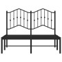 Bed frame with black metal headboard 120x190 cm by , Beds and slatted bases - Ref: Foro24-373786, Price: 89,29 €, Discount: %