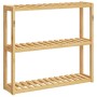 Estantería de pared para baño de 3 niveles bambú 60x15x54 cm de , Toalleros - Ref: Foro24-373367, Precio: 42,25 €, Descuento: %