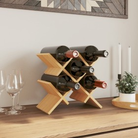 Wine rack for 5 bamboo bottles 41x15x25 cm by , Wine racks - Ref: Foro24-373373, Price: 23,99 €, Discount: %