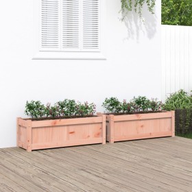 Garden planters 2 units solid Douglas wood by , Pots and planters - Ref: Foro24-837456, Price: 77,99 €, Discount: %