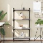 Sonoma gray engineered wood 4-shelf bookcase 60x30x120 cm by , Bookcases and shelves - Ref: Foro24-837655, Price: 49,44 €, Di...