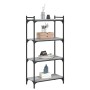 Sonoma gray engineered wood 4-shelf bookcase 60x30x120 cm by , Bookcases and shelves - Ref: Foro24-837655, Price: 49,44 €, Di...