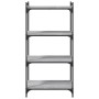 Sonoma gray engineered wood 4-shelf bookcase 60x30x120 cm by , Bookcases and shelves - Ref: Foro24-837655, Price: 49,44 €, Di...