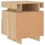 Bedside tables with LED lights 2 pcs Sonoma oak 40x39x48.5 cm by , Nightstands - Ref: Foro24-836789, Price: 109,55 €, Discoun...