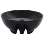 Washbasin with overflow 46.5x18 cm black ceramic by vidaXL, Sinks - Ref: Foro24-143904, Price: 63,94 €, Discount: %