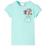 Camiseta infantil verde menta claro 92 de , Camisetas para niños - Ref: Foro24-11029, Precio: 9,99 €, Descuento: %