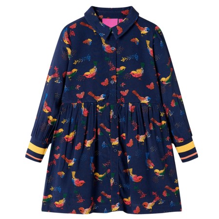 Navy blue long-sleeved children's dress 140 by , Children's dresses - Ref: Foro24-13943, Price: 15,37 €, Discount: %