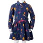 Langärmliges marineblaues Cordkleid für Kinder 104 von , Kinderkleider - Ref: Foro24-13960, Preis: 14,64 €, Rabatt: %