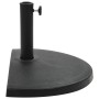 Base de sombrilla de semicírculo de poliresina negra 15 kg de vidaXL, Bases para sombrillas - Ref: Foro24-45199, Precio: 53,9...