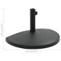 Base de sombrilla de semicírculo de poliresina negra 15 kg de vidaXL, Bases para sombrillas - Ref: Foro24-45199, Precio: 53,9...