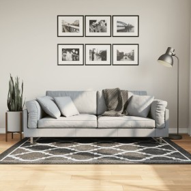 Black and white non-slip washable rug 120x180 cm by , Rugs - Ref: Foro24-136605, Price: 37,99 €, Discount: %