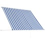 Toldo retráctil 200x150 cm azul y blanco de vidaXL, Toldos - Ref: Foro24-143747, Precio: 46,31 €, Descuento: %