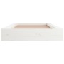 Estructura de cama individual de madera maciza blanco 90x190 cm de , Camas y somieres - Ref: Foro24-820702, Precio: 120,32 €,...