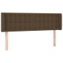 Dark brown fabric headboard with LED 147x16x78/88 cm by , Headboards and footboards - Ref: Foro24-3123671, Price: 75,60 €, Di...