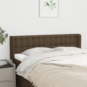 Dark gray fabric headboard 147x16x78/88 cm by , Headboards and footboards - Ref: Foro24-3119203, Price: 72,99 €, Discount: %