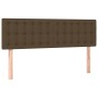 Headboard with LED in dark brown fabric 144x5x78/88 cm by , Headboards and footboards - Ref: Foro24-3122047, Price: 66,74 €, ...