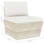 4-Sitzer-Gartensofa aus Paletten mit Kissen aus Tannenholz von vidaXL, Gartensets - Ref: Foro24-3063446, Preis: 437,29 €, Rab...