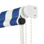 Retractable awning 250x150 cm blue and white by vidaXL, Awnings - Ref: Foro24-143748, Price: 67,35 €, Discount: %