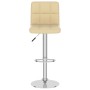 Cream-colored synthetic leather kitchen stool by , Kitchen stools - Ref: Foro24-334223, Price: 87,27 €, Discount: %