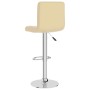 Cream-colored synthetic leather kitchen stool by , Kitchen stools - Ref: Foro24-334223, Price: 87,27 €, Discount: %