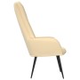 Sillón de relax de terciopelo blanco crema de , Sillones - Ref: Foro24-341203, Precio: 110,99 €, Descuento: %