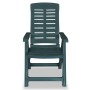 Reclining garden chairs 2 units green plastic by vidaXL, Garden chairs - Ref: Foro24-43896, Price: 180,58 €, Discount: %