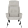 Sillón de relax de piel de ante sintética gris claro de , Sillones - Ref: Foro24-341281, Precio: 112,47 €, Descuento: %