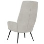 Light Gray Faux Suede Leather Relaxation Armchair by , Armchairs - Ref: Foro24-341281, Price: 112,99 €, Discount: %