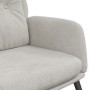 Light Gray Faux Suede Leather Relaxation Armchair by , Armchairs - Ref: Foro24-341281, Price: 112,99 €, Discount: %